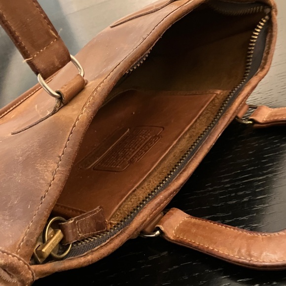 Coach Dark Brown Leather Bag - Picture 8 of 13